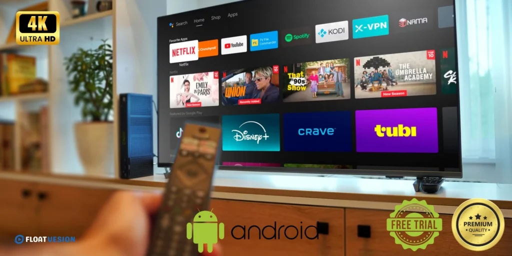 How to Watch IPTV on Android TV using remote control with Netflix and streaming apps on 4K TV