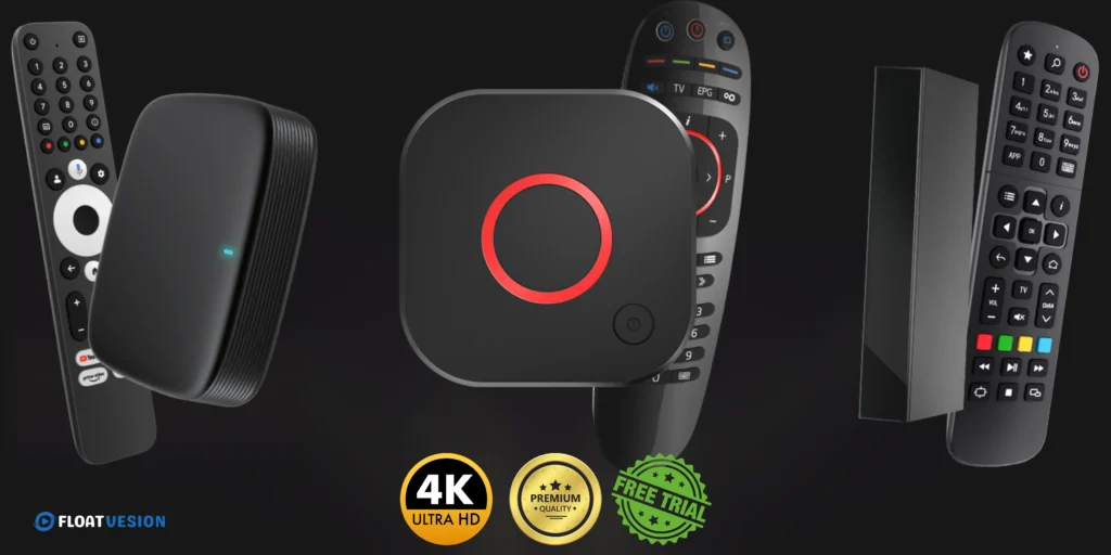 Best IPTV for MAG boxes device setup with HD 4K streaming interface and remote control